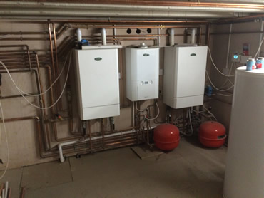 The extensive pipework and elctrical systems are protected from the damp walls and floor